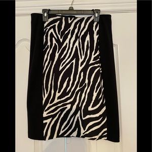 Ponte knit pencil skirt